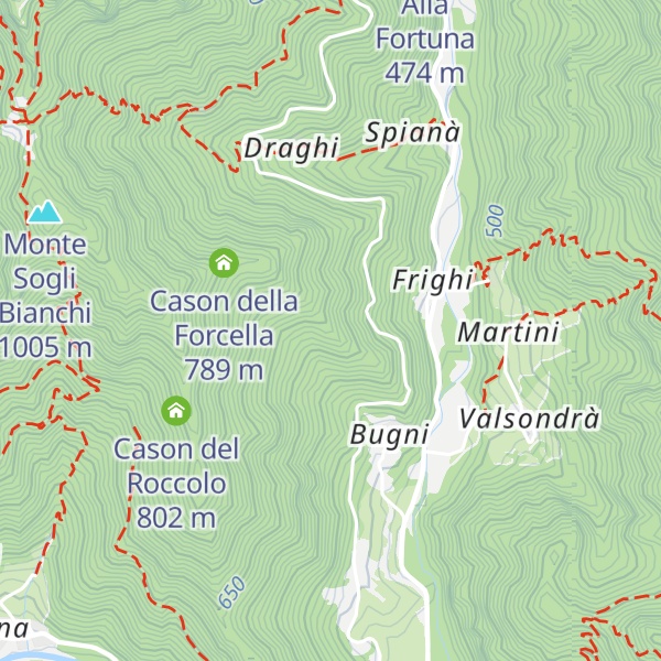 Map of Casoni di Bugni