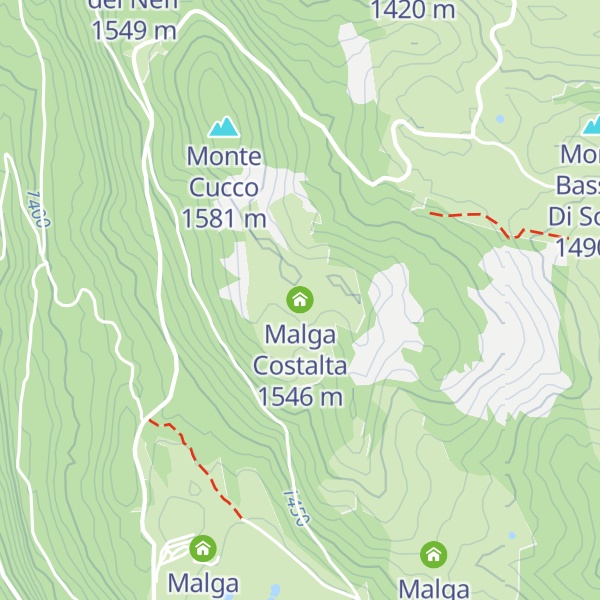 Map of Malga Costalta