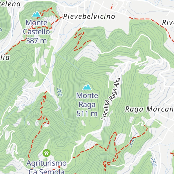Map of Monte Raga