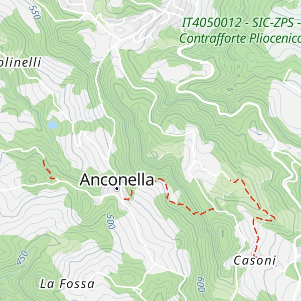 Map of Monte Castellari