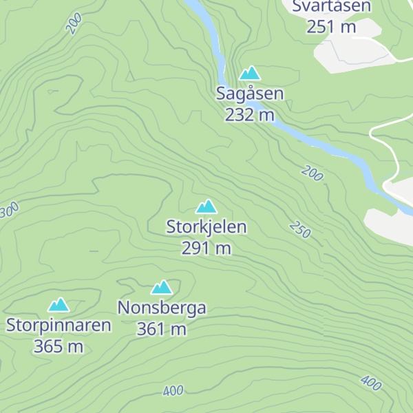 Map of Storkjelen