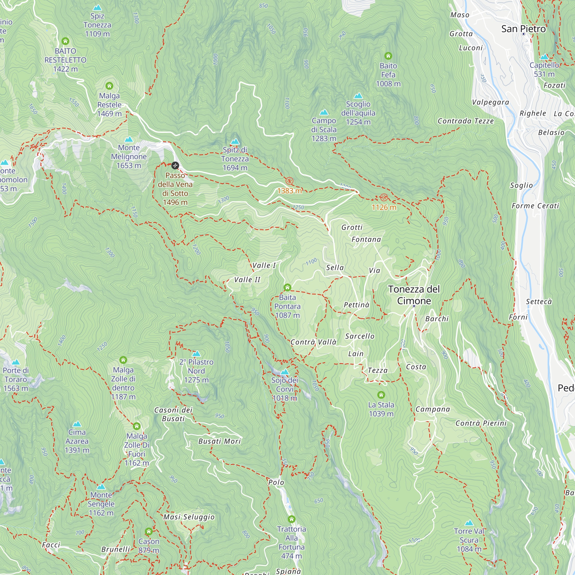 Baita Pontara map