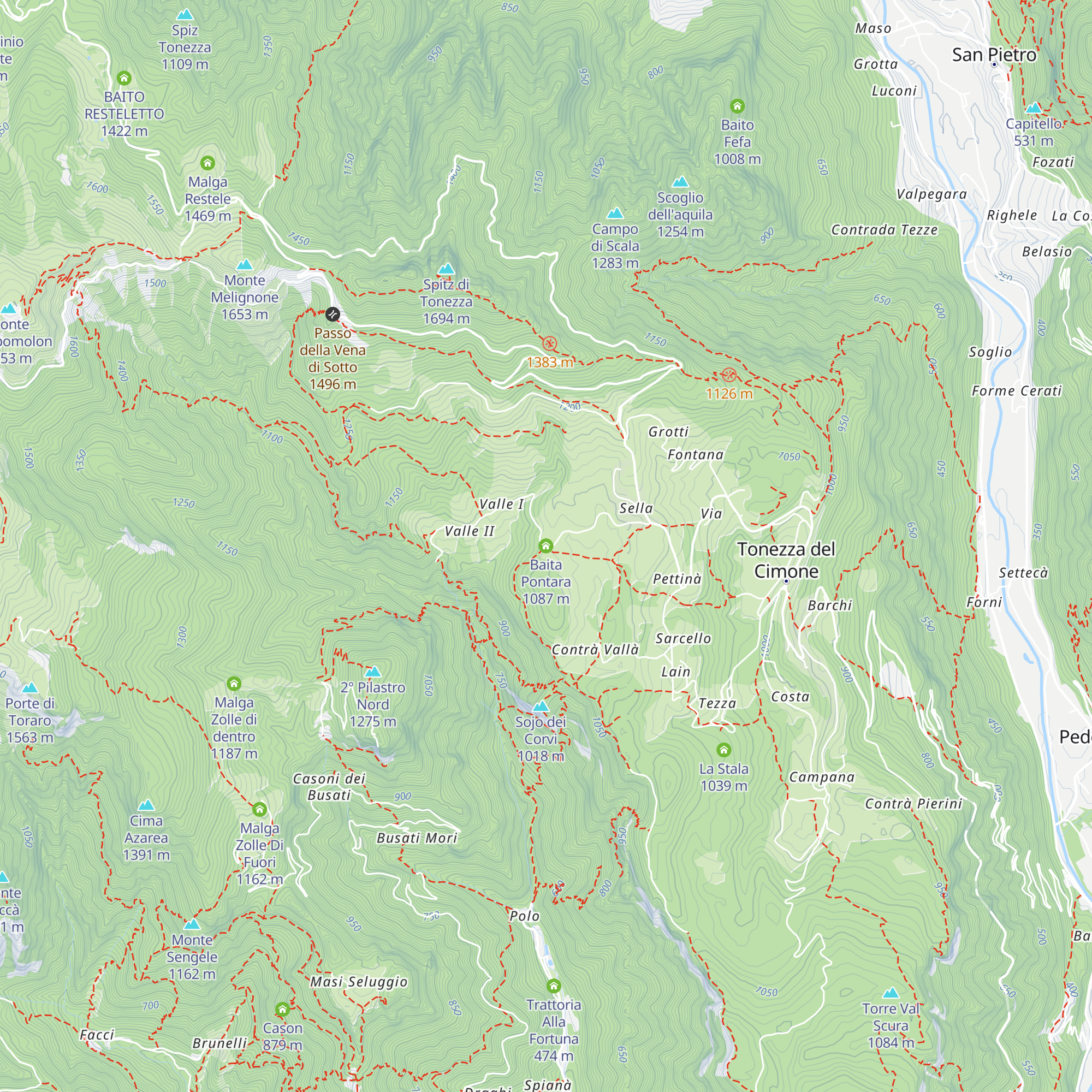 Baita Pontara map