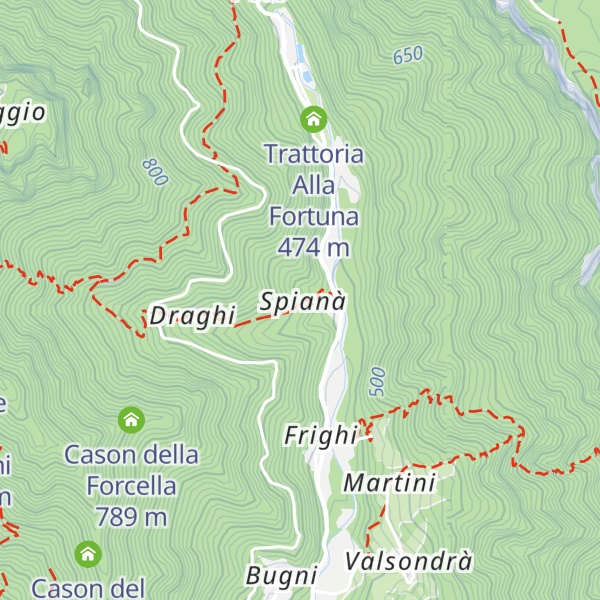 Map of Chalet Fabrello