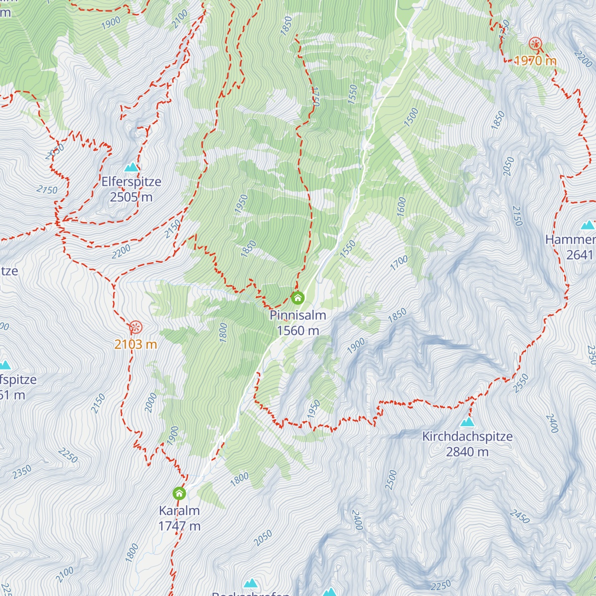 Pinnisalm map