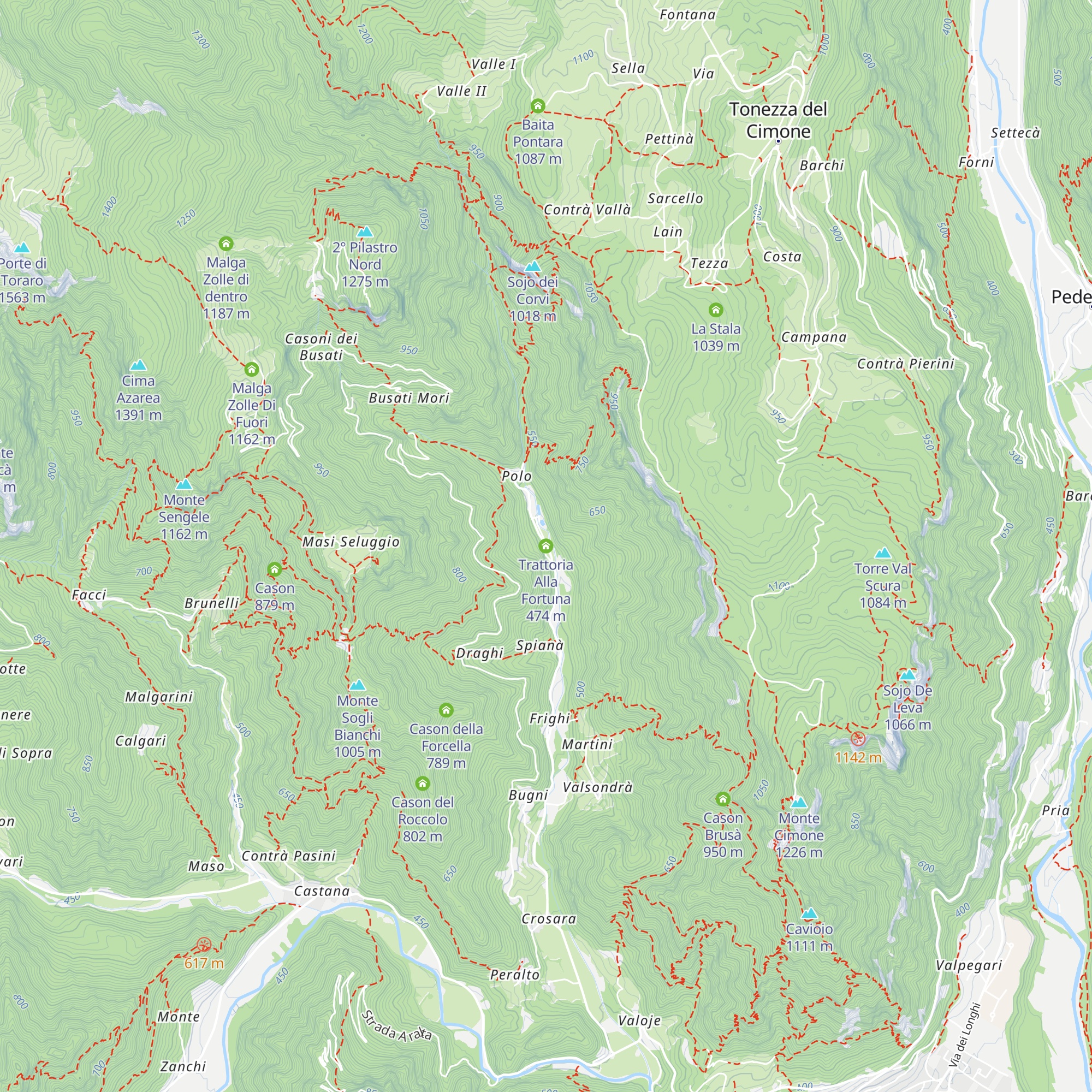 Trattoria Alla Fortuna map