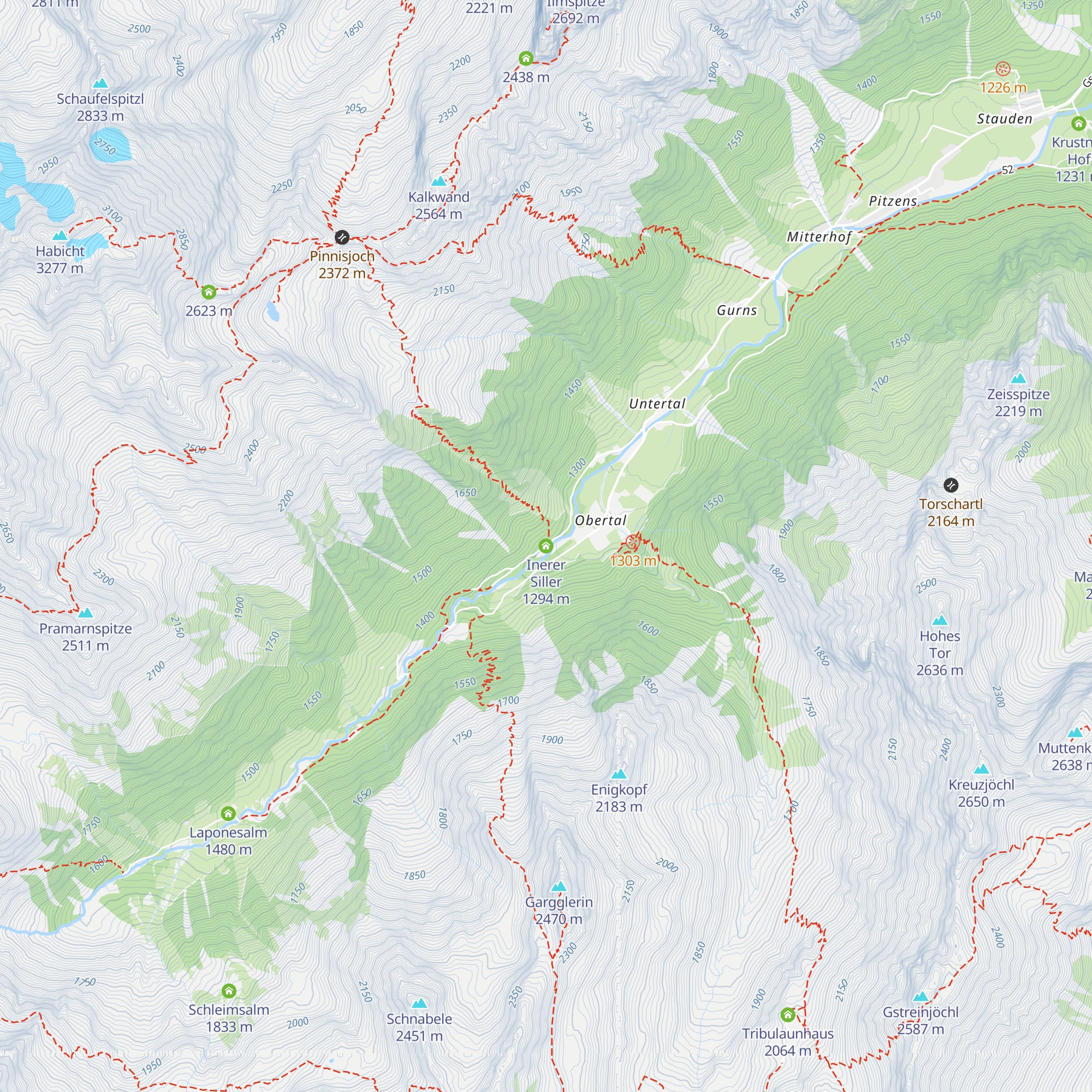 Inerer Siller map