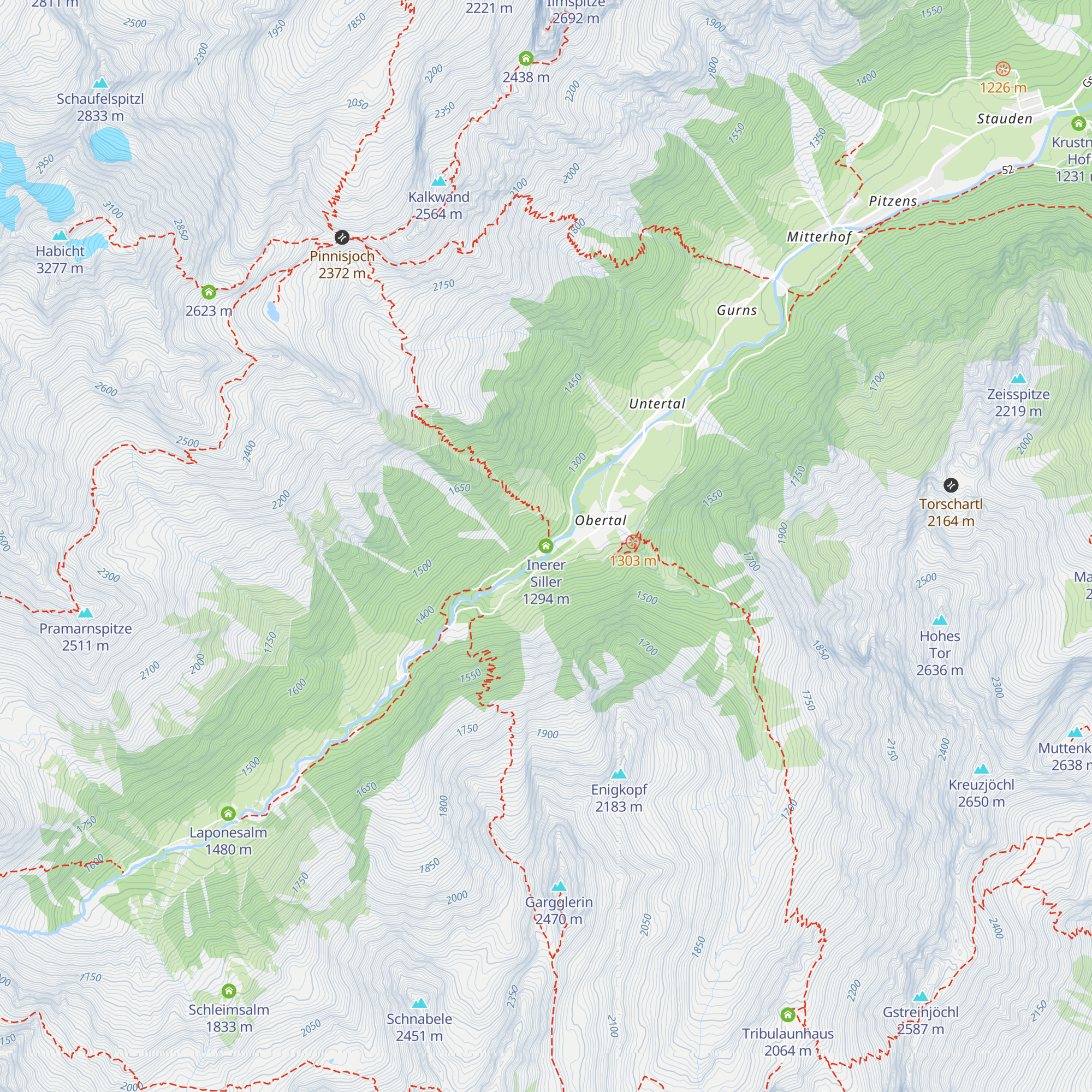 Inerer Siller map