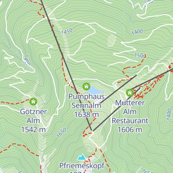 Map of Pumphaus Sennalm