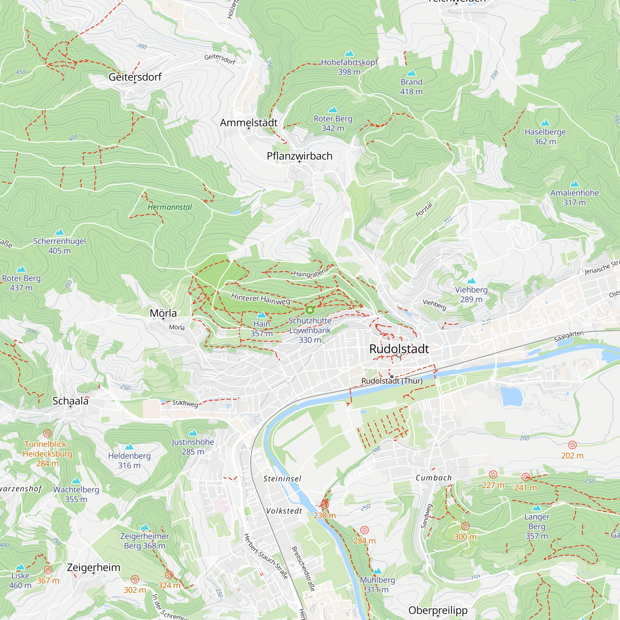 Schutzhütte Löwenbank map