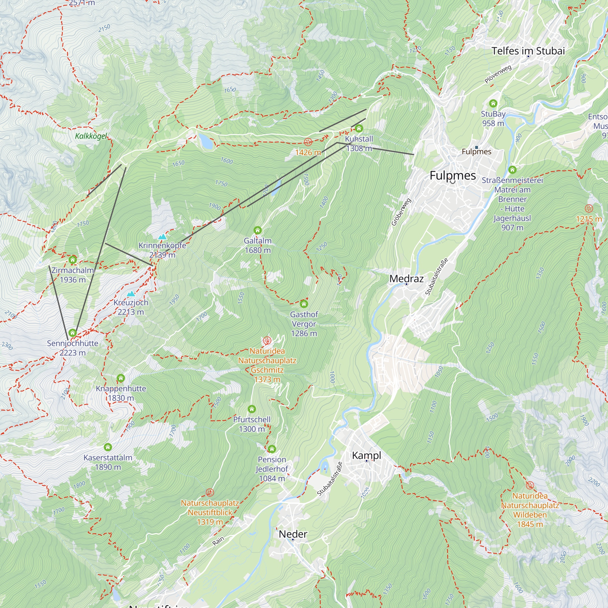 Gasthof Vergör map