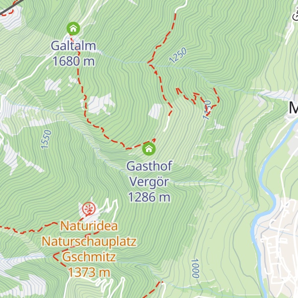 Map of Gasthof Vergör