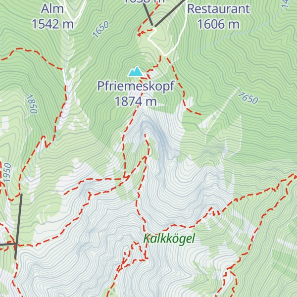 Map of Pfriemeswand