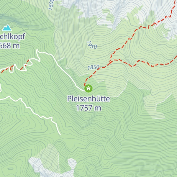 Map of Pleisenhütte