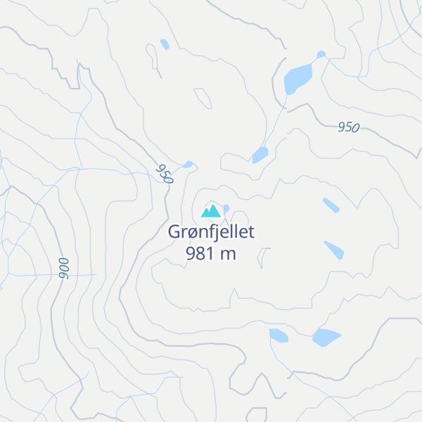 Map of Grønfjellet