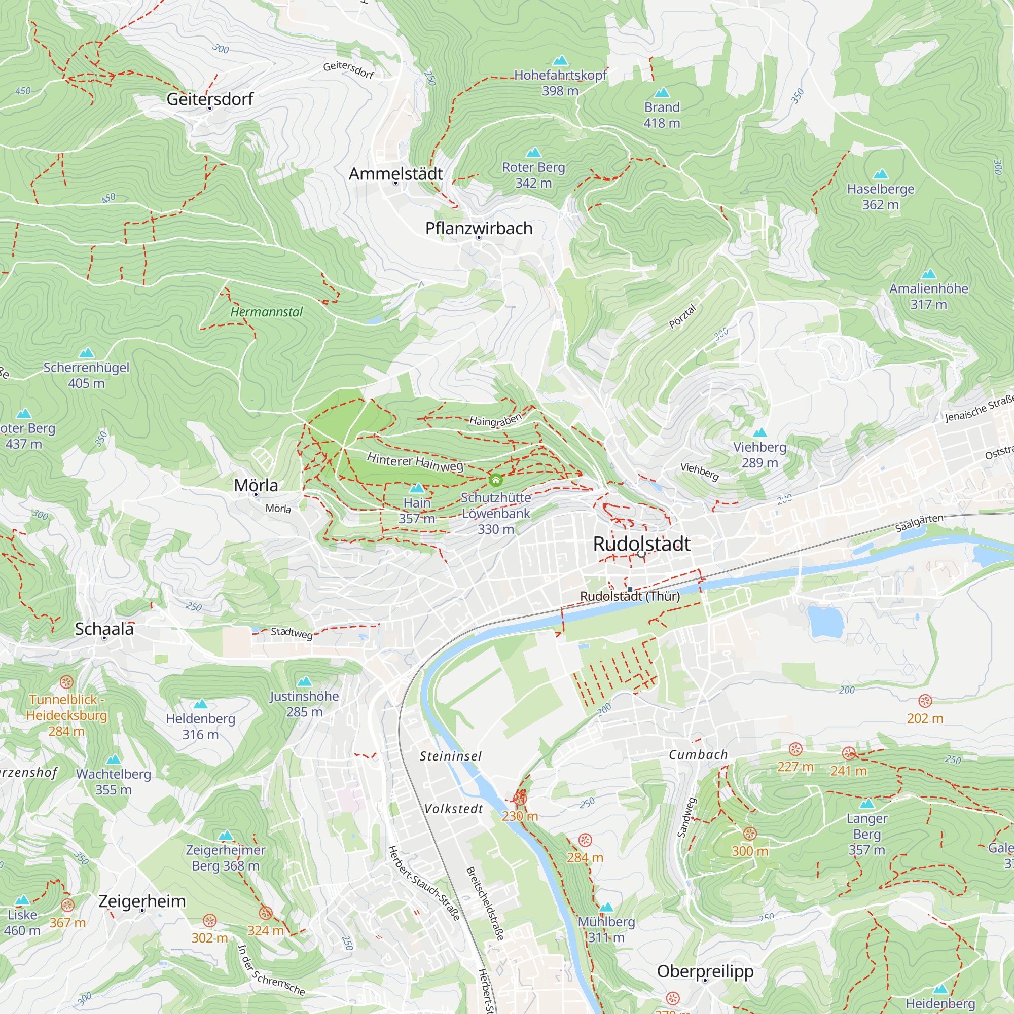 Obere Hütte map