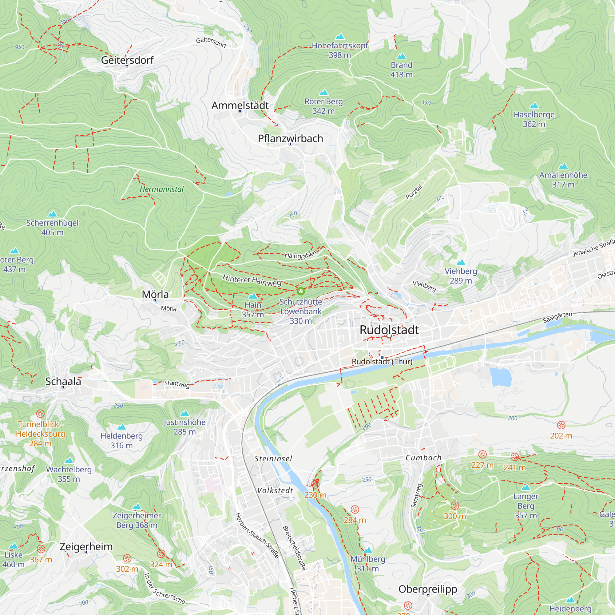 Obere Hütte map
