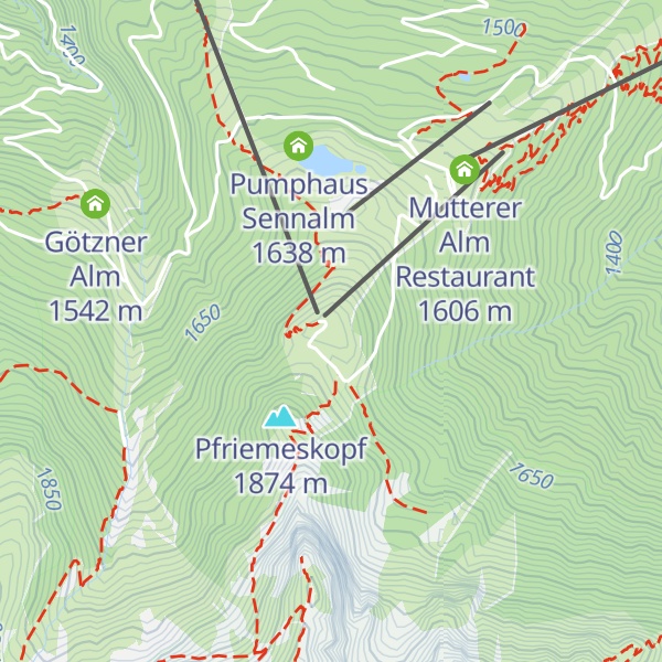 Map of Iglu Bar Muttereralm