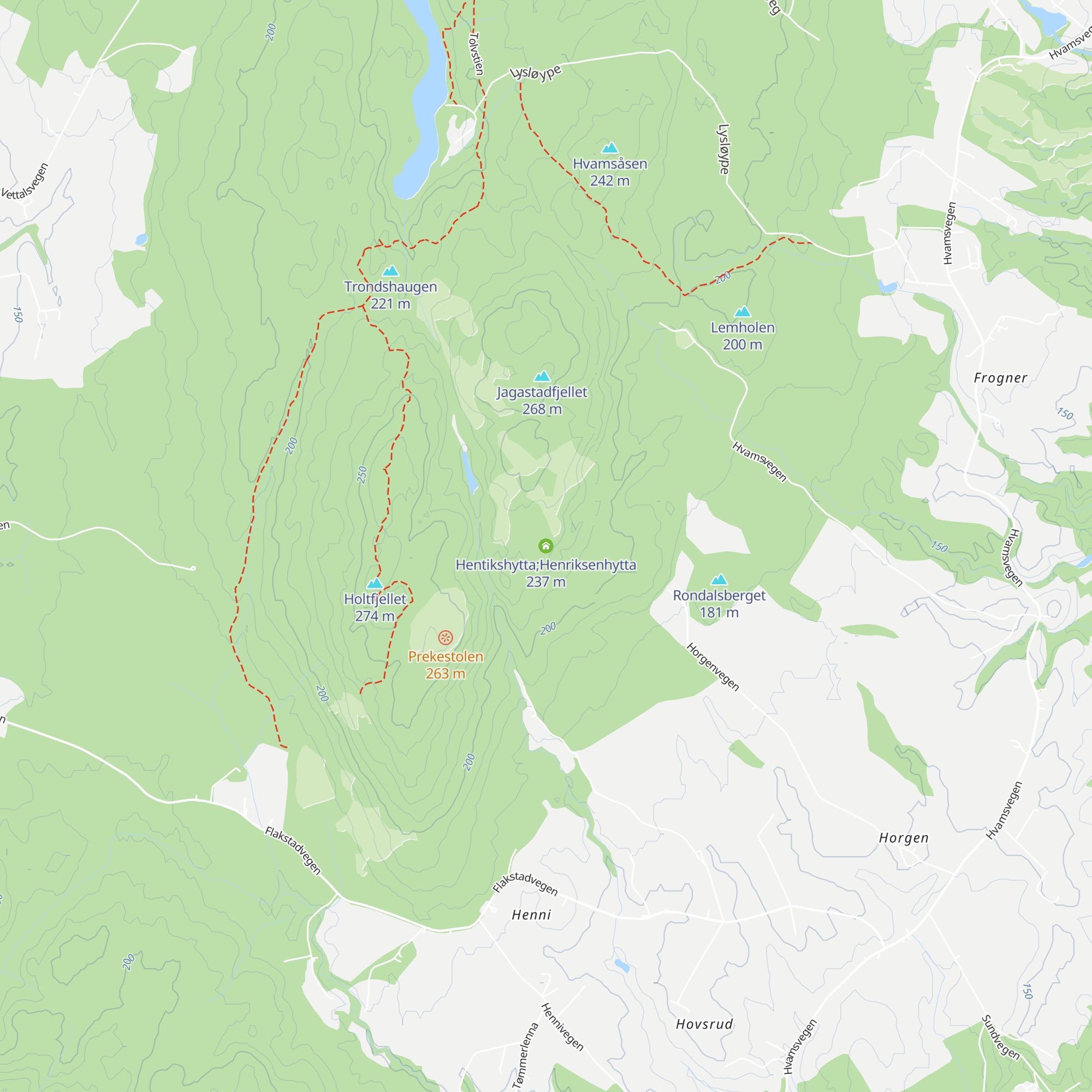 Hentikshytta;Henriksenhytta map