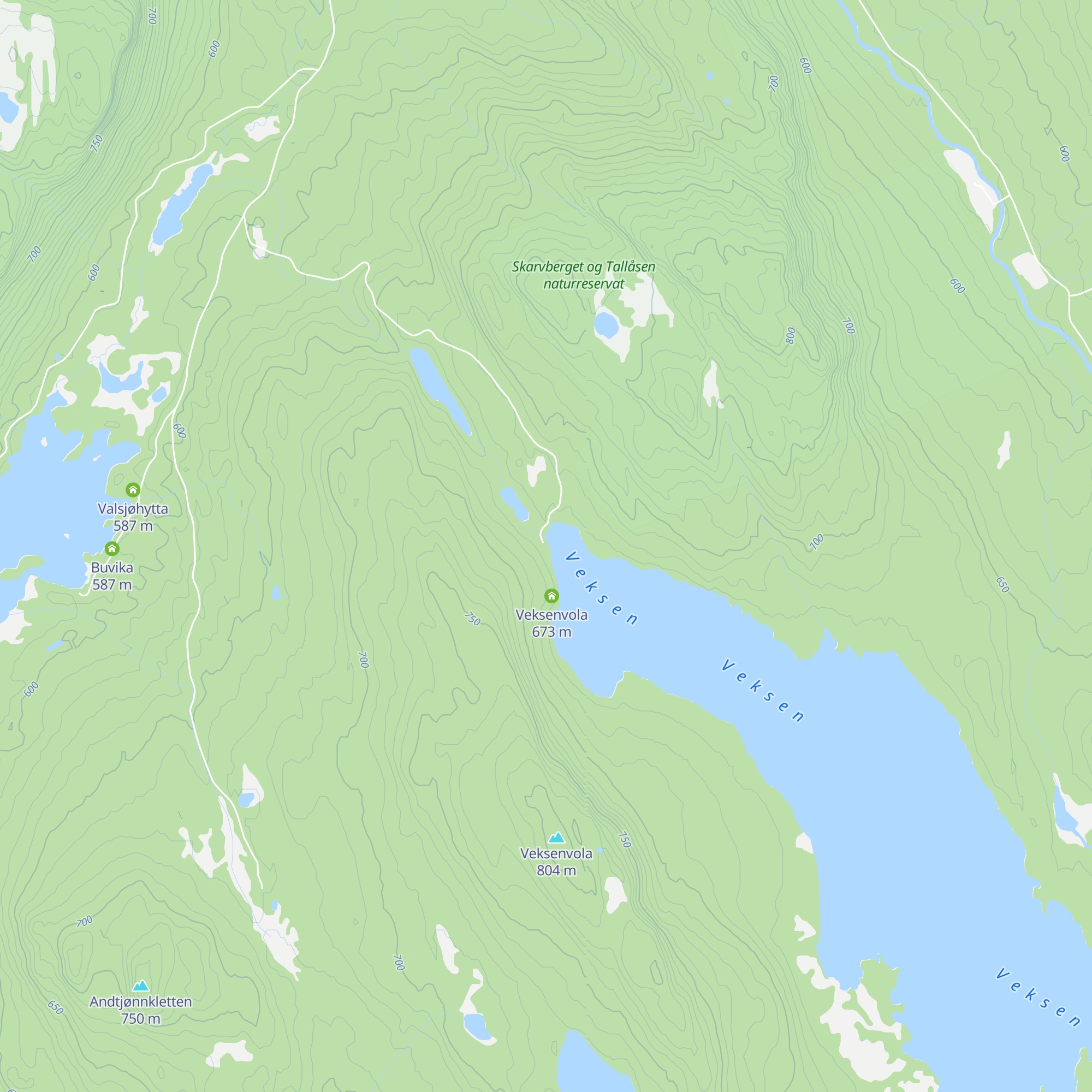 Veksen map