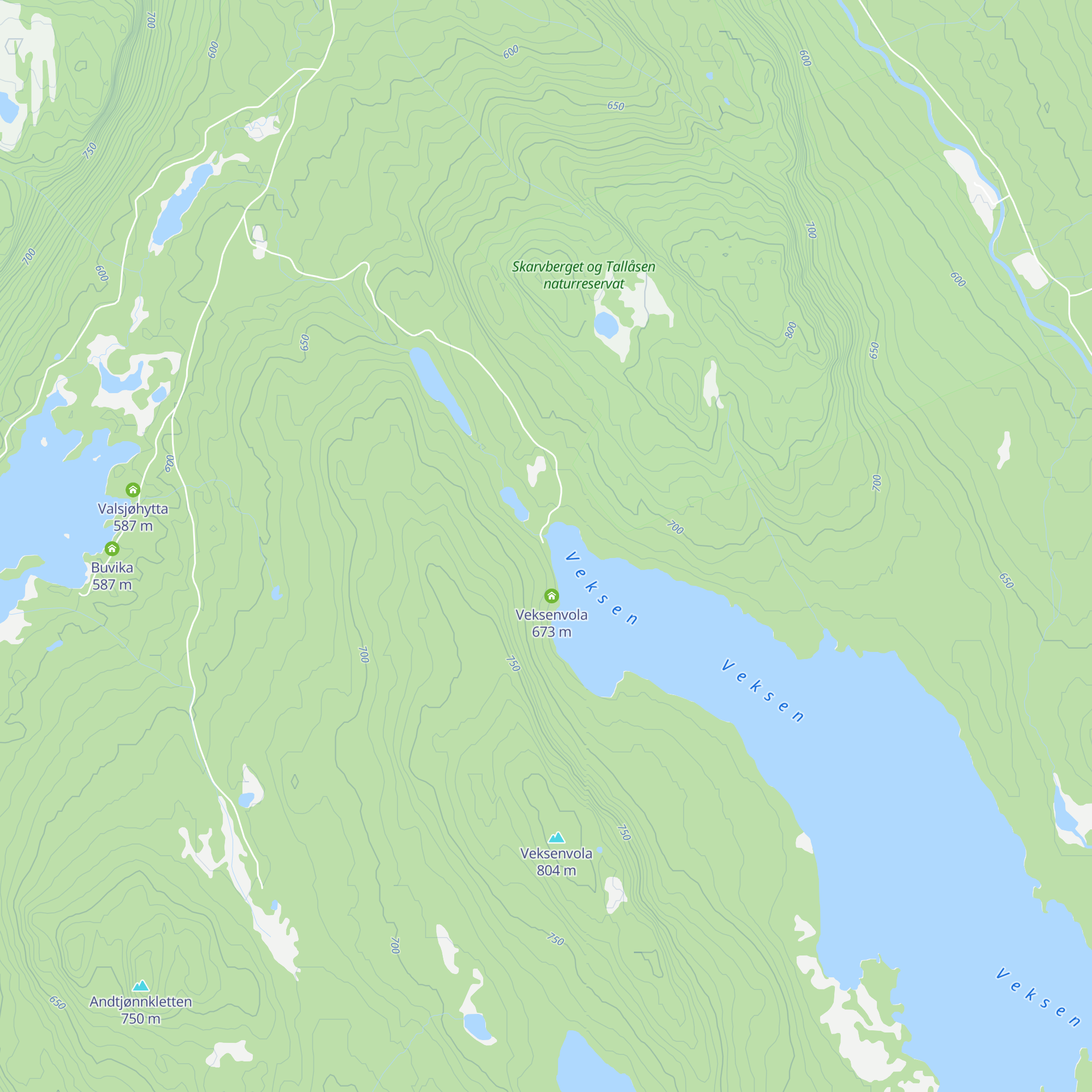 Veksen map