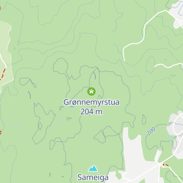 Map of Grønnemyrstua