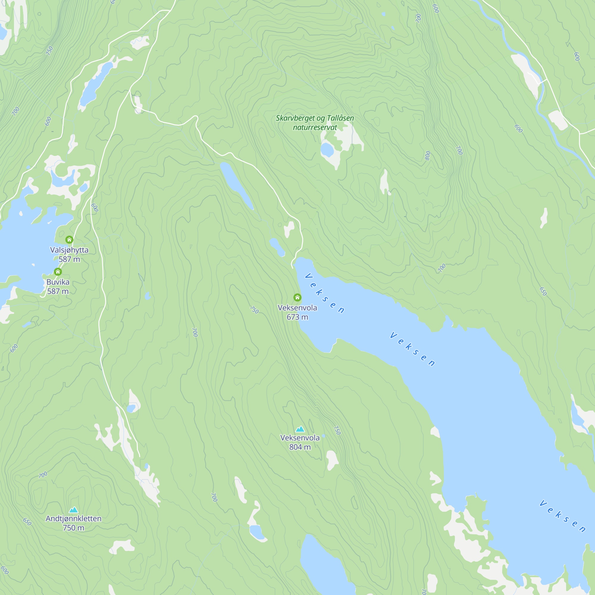 Veksenvola map