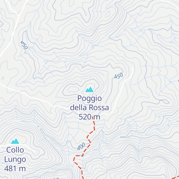 Map of Poggio della Rossa