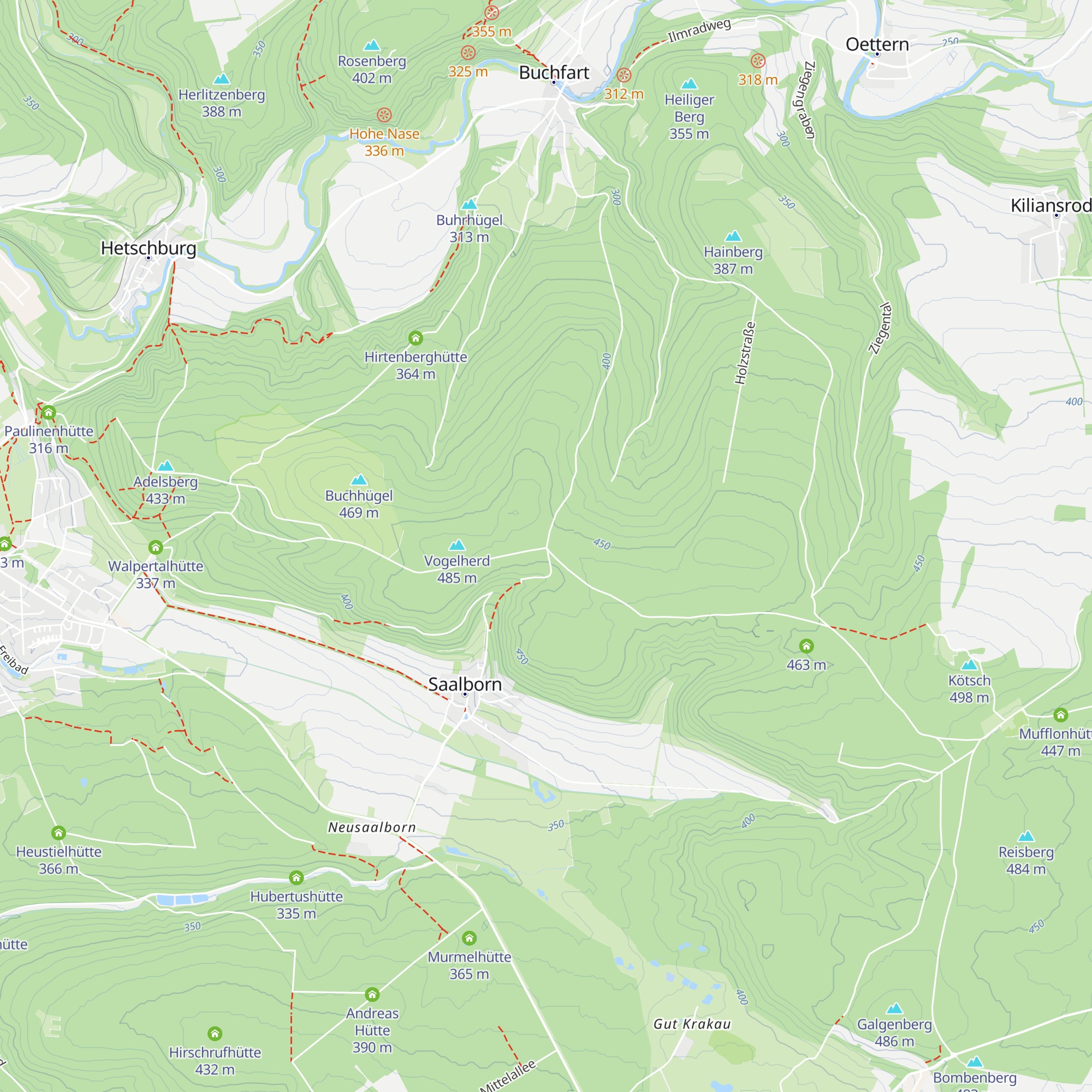 Tafelbuchenhütte map