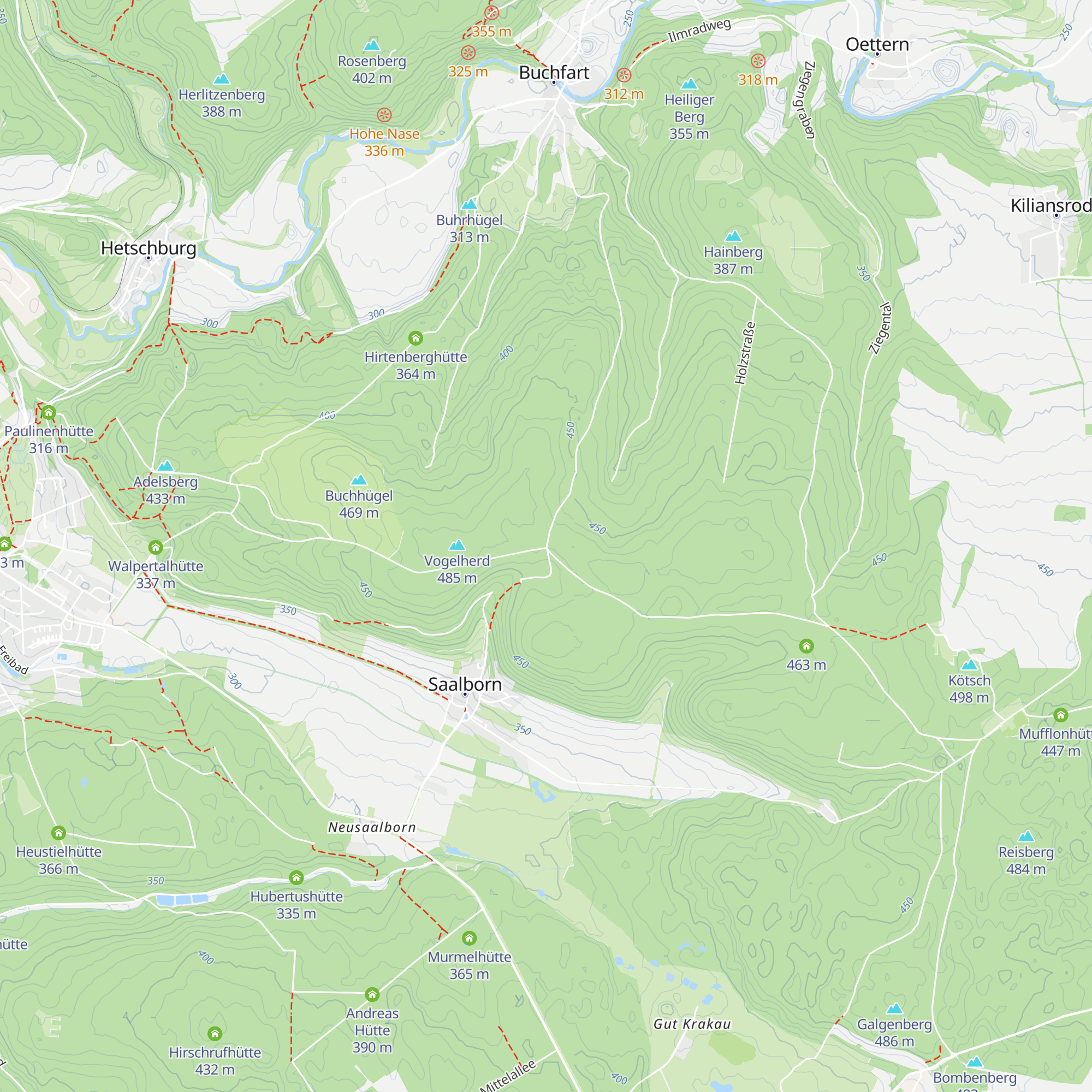 Tafelbuchenhütte map