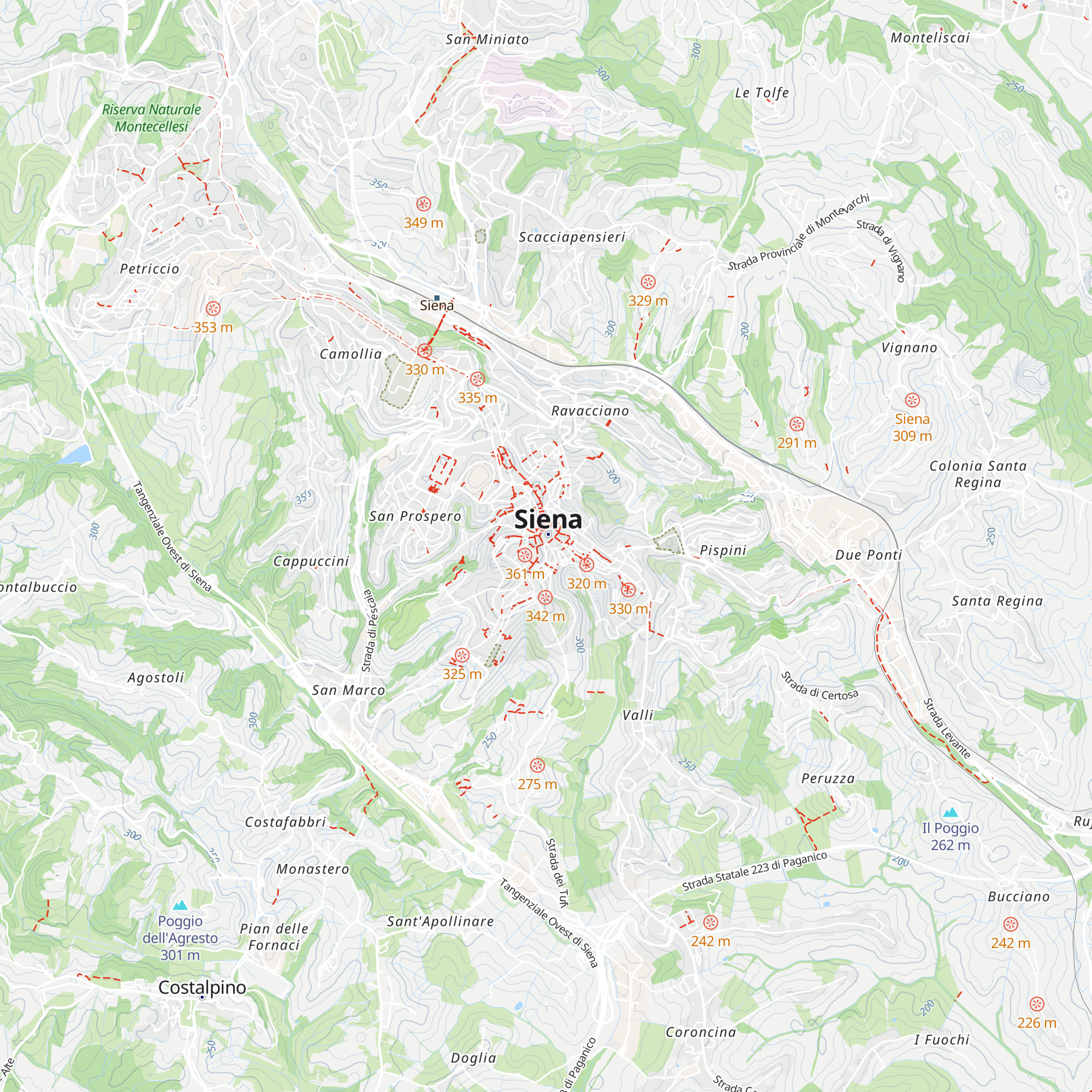 URP - Ufficio Relazioni con il Pubblico del Comune di Siena map