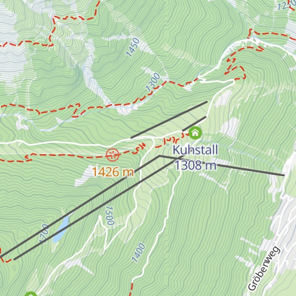 Map of Brugger Alm