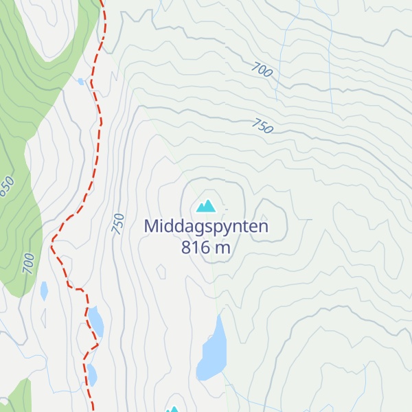 Map of Middagspynten