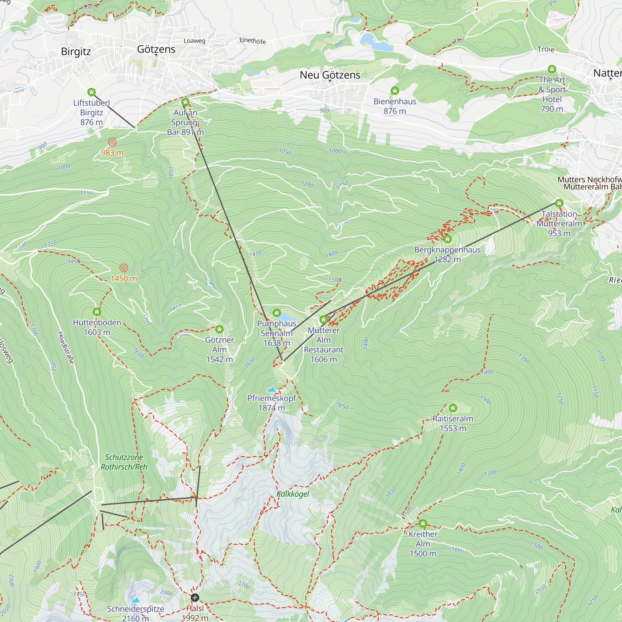 Gasthof Sennalm map