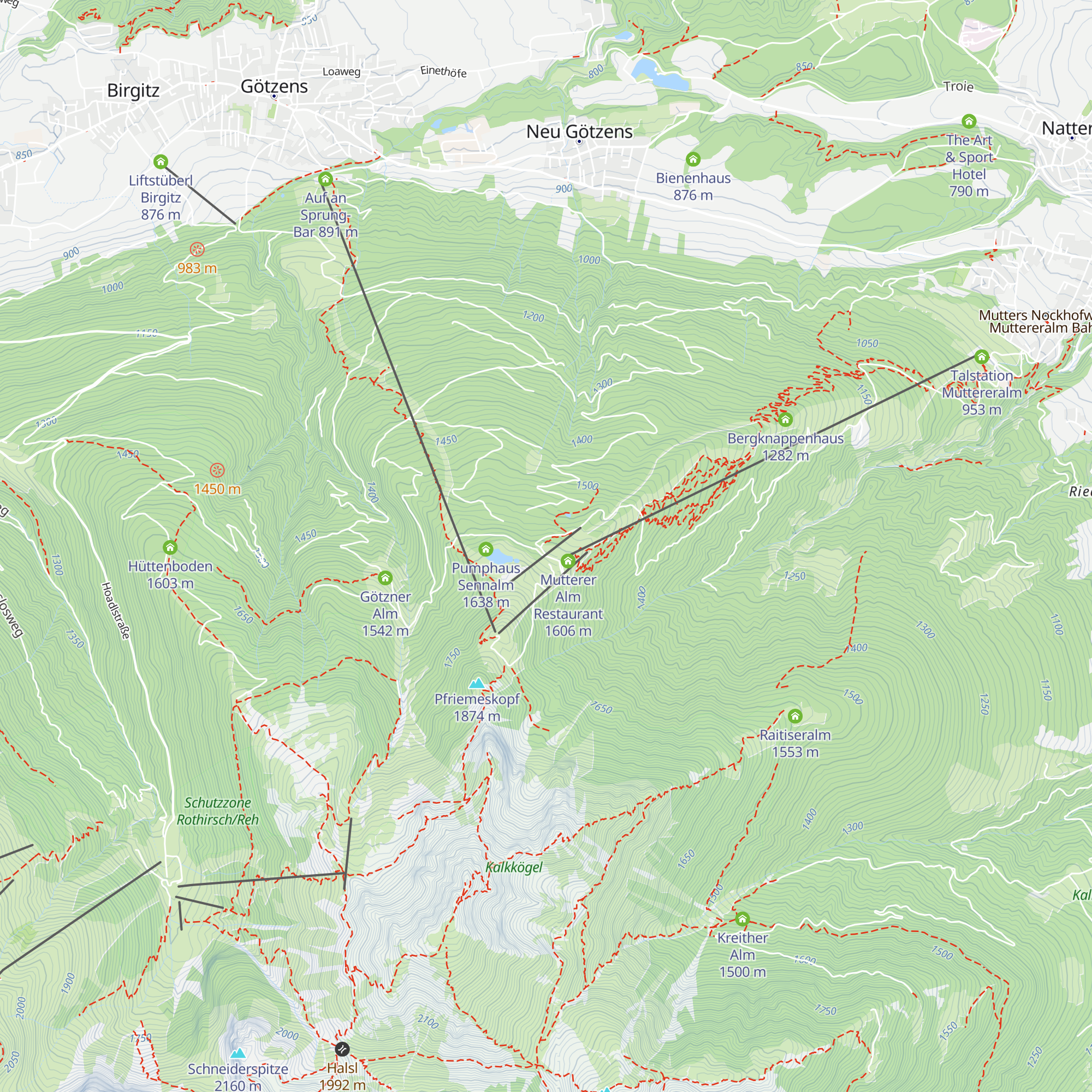 Gasthof Sennalm map
