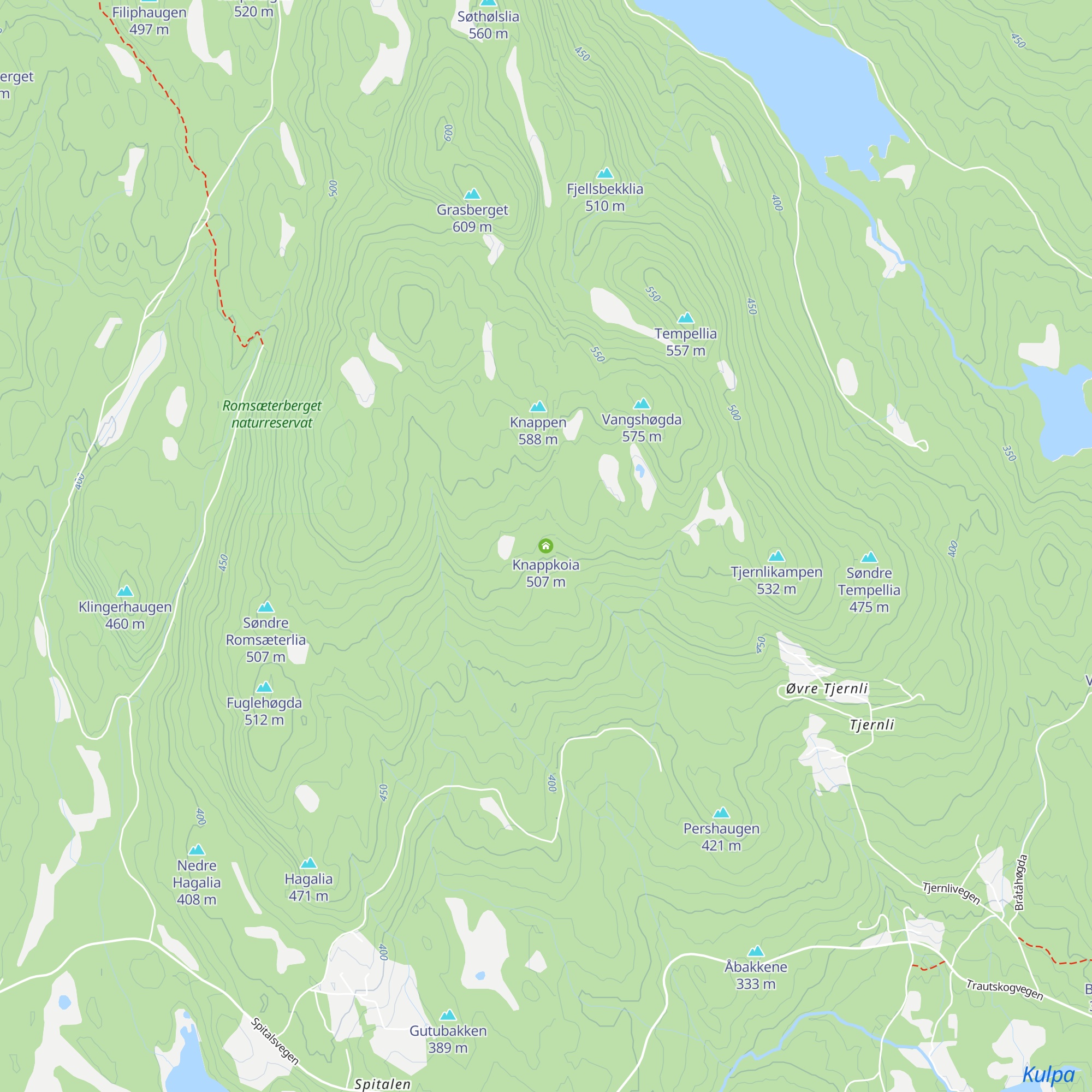 Knappkoia map