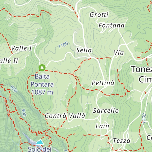Map of Baito delle Coste