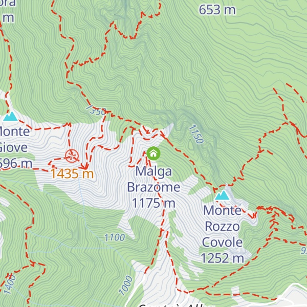 Map of Malga Brazome
