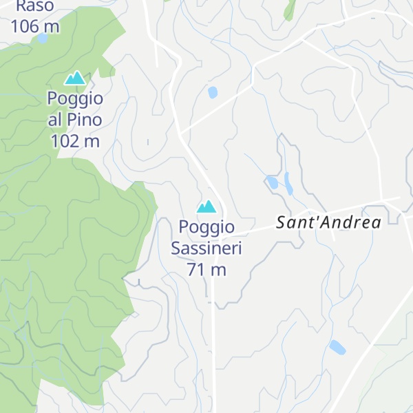 Map of Poggio Sassineri