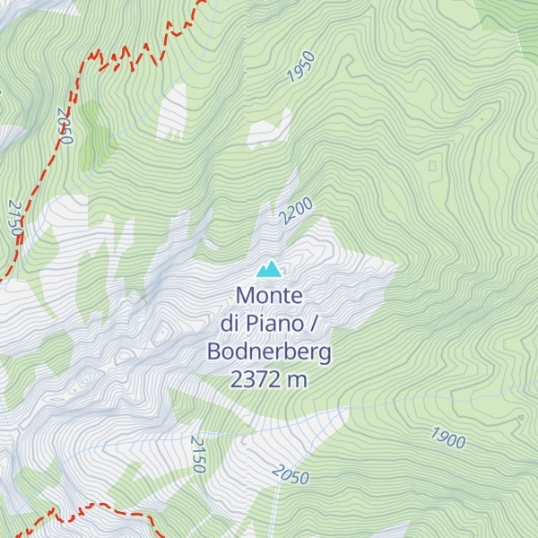 Map of Monte di Piano / Bodnerberg