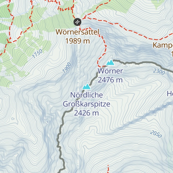Map of Nördliche Großkarspitze