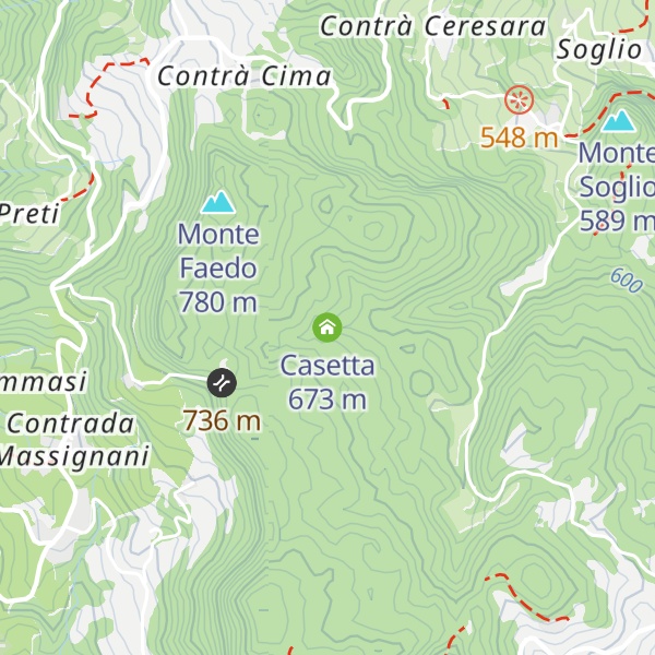 Map of Casetta