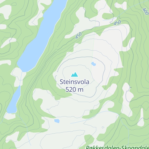Map of Steinsvola