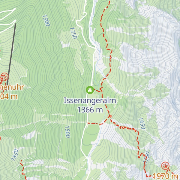 Map of Issenangeralm