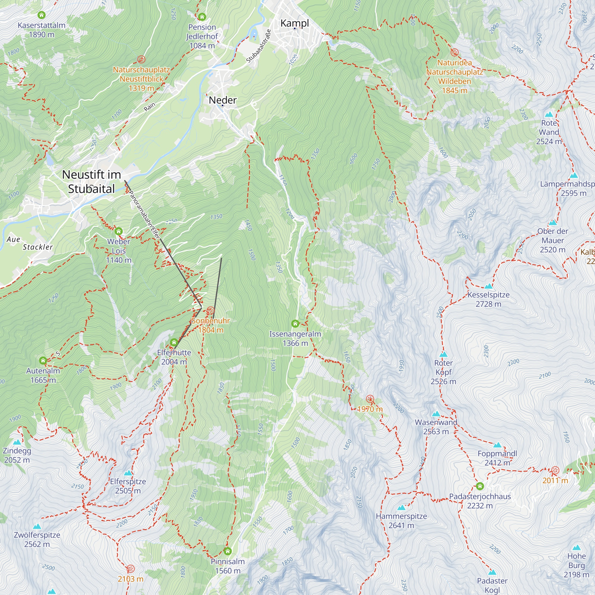 Herzebener Alm map