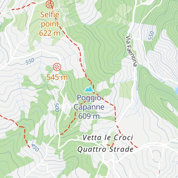 Map of Poggio Capanne