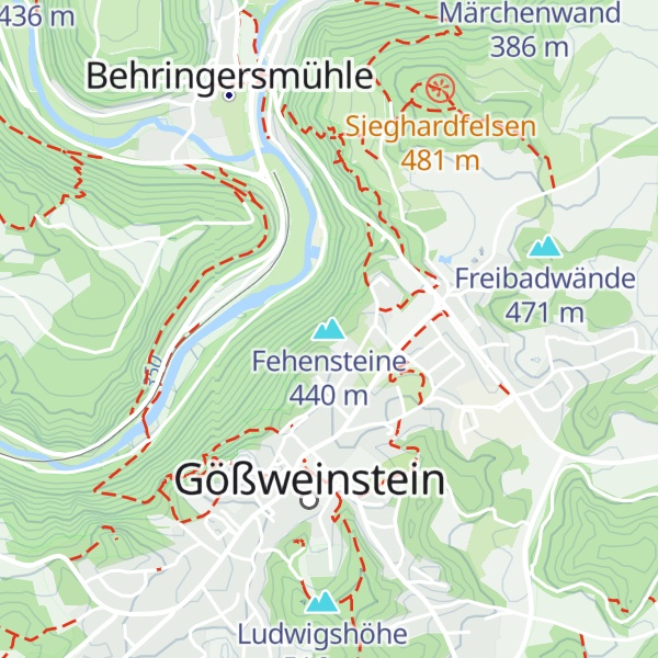 Map of Fehensteine