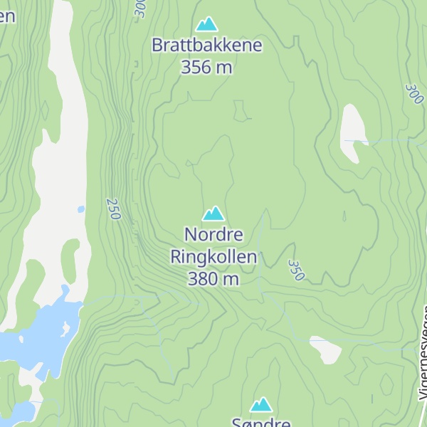 Map of Nordre Ringkollen