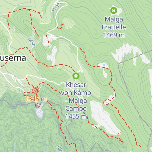 Map of Khesar von Kåmp - Malga Campo