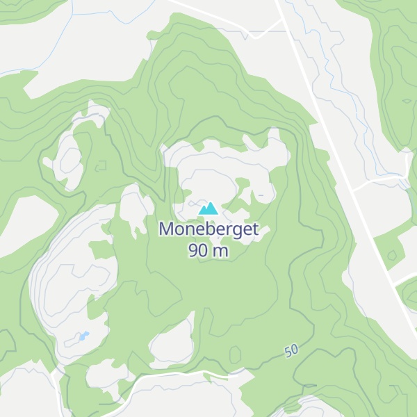 Map of Moneberget